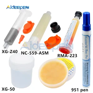 Паяльная паста RMA-223 XG-Z40 XG-50 NC-559-ASM 10 куб. См, паяльная паста сделай сам FPCпечатная плата, сварочный ремонт 951, паяльная ручка
