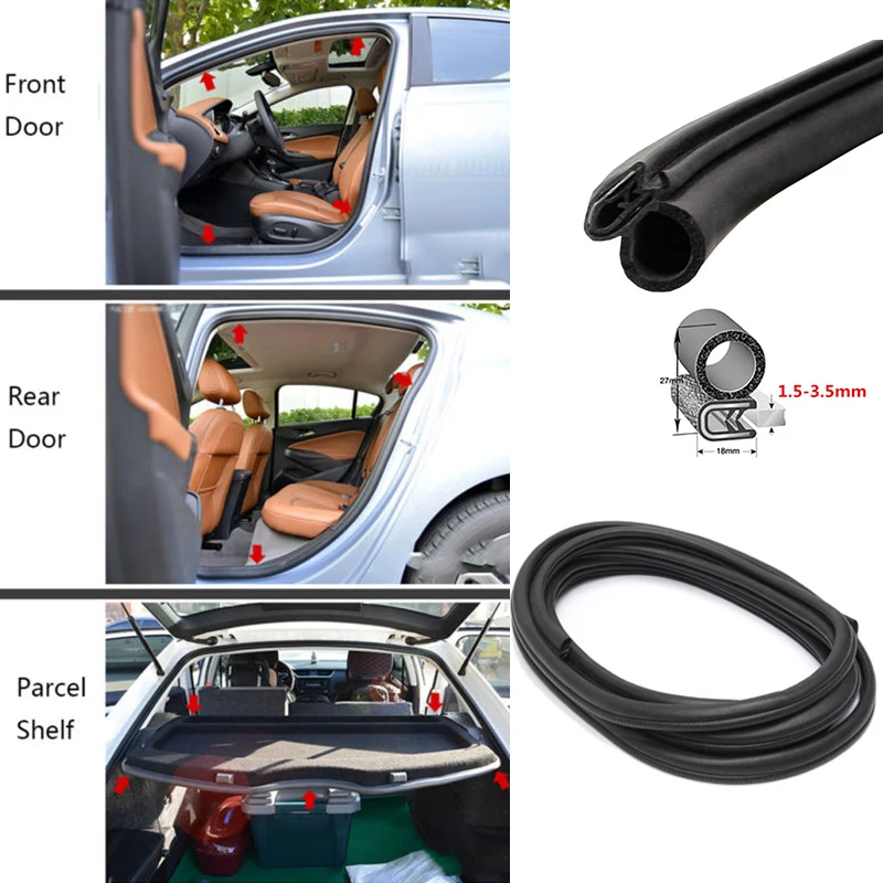 

Waterproof Seal Strip Black Rubber Seal Edge Protector Strip Popular Fashion