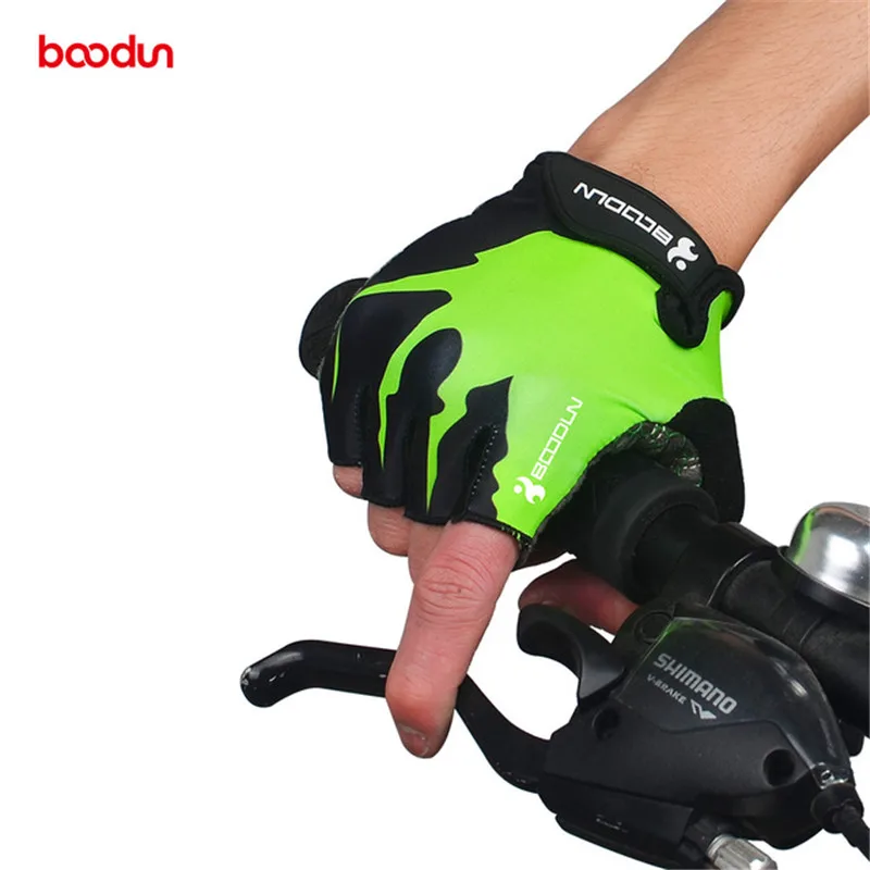 

Перчатки для велоспорта Boodun, Нескользящие ударопрочные митенки с закрытыми пальцами, гелевые, для мужчин и женщин, для дорожных видов спорта, летние