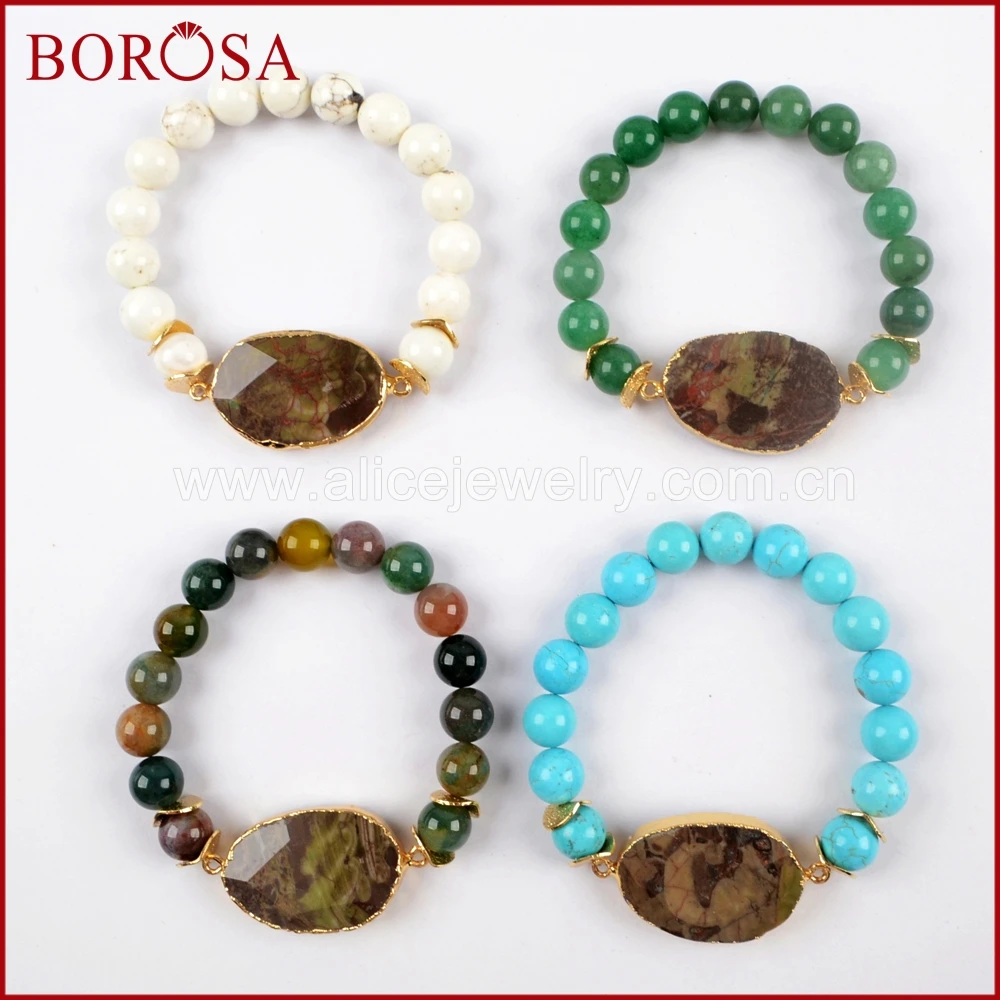 BOROSA 5 шт. ручной работы золотого цвета граненый Spiderweb кристалл с 10 мм натуральный