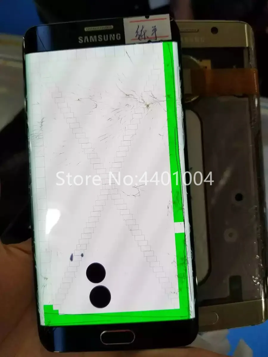 Практика ЖК-дисплей экраном assmebly с рамкой для Samsung S6Edge plus s7edge S8 плюс рамы и стекла