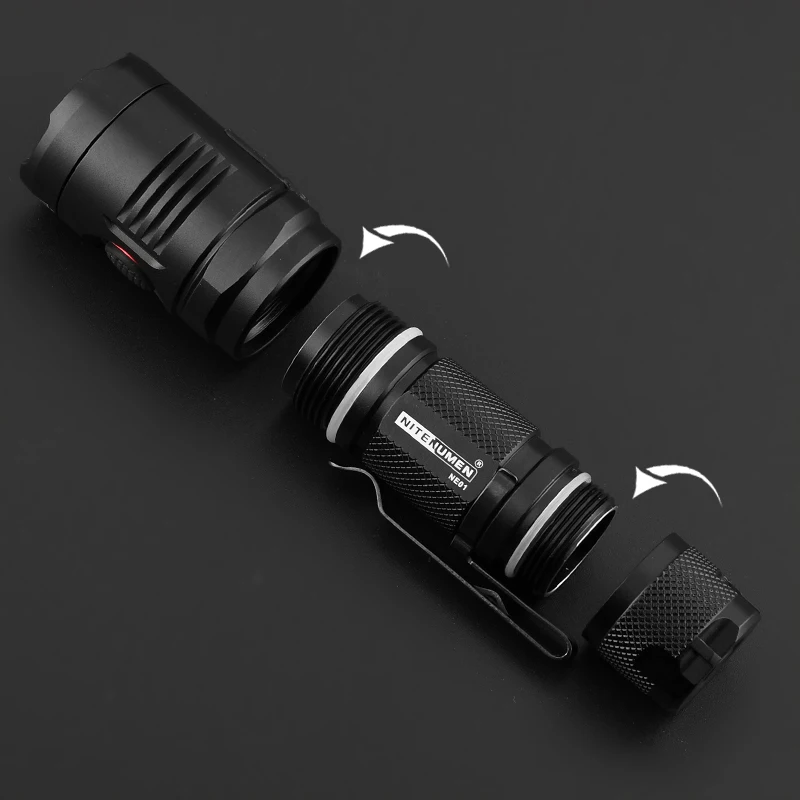 NE01 XP L V5 1060LM перезаряжаемый EDC светодиодный фонарик 18650 фонарь с батареей|Фонарики