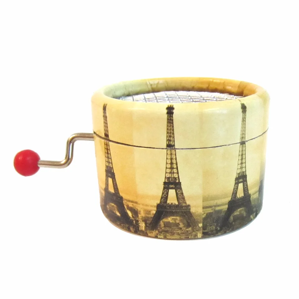 Ручная музыкальная шкатулка круглая коробка из картона кинематографическая