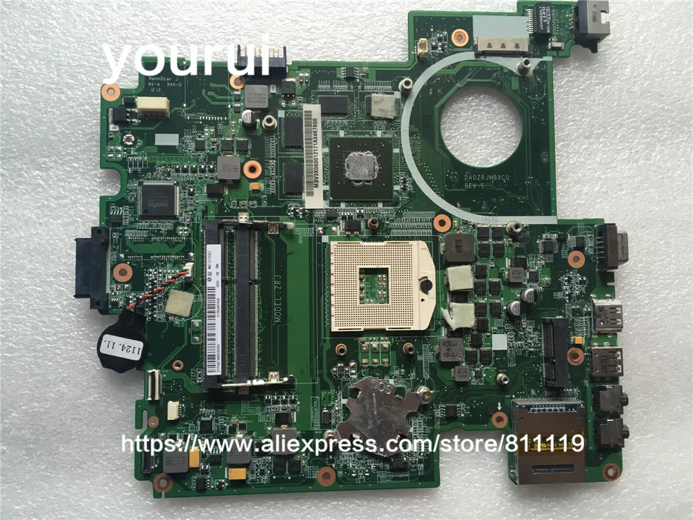 Yourui MBV3X06001 MB.V3X06.001 для ноутбука Acer 5760 материнской платы HM55 DDR3 DA0ZRJMB8C0|Платы