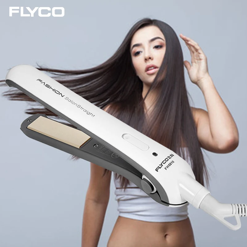 Утюжок для выпрямления волос FLYCO FH6810 керамическая нагревательная пластина