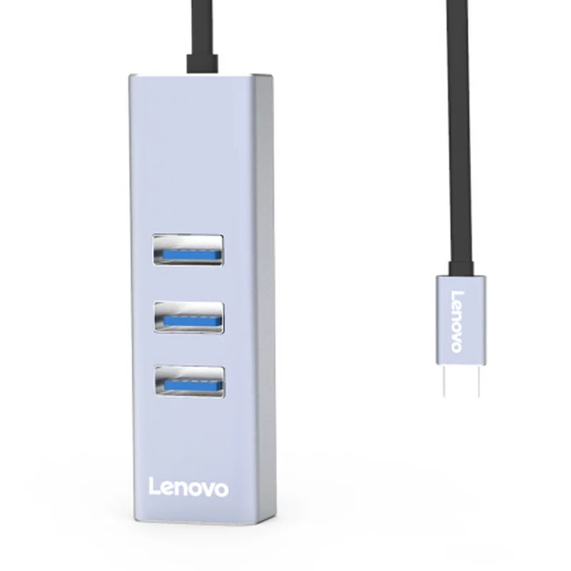 Хаб концентратор Lenovo 3 Ethernet RJ45 USB 0 type c USBc на порта usb гигабитный LAN адаптер для