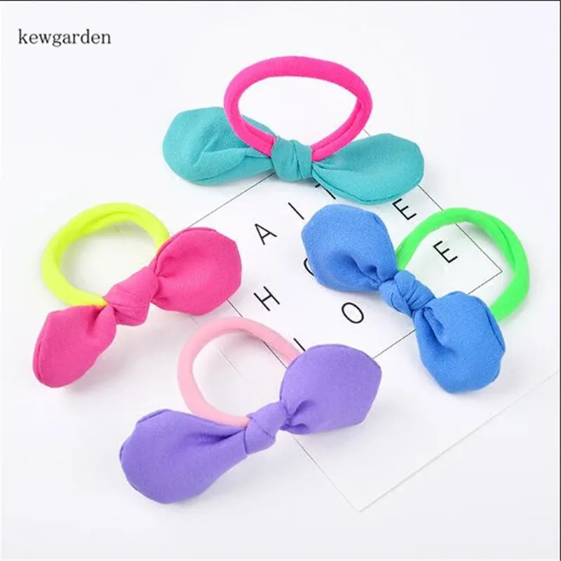 

Kewgarden/аксессуары для волос для маленьких девочек; милые эластичные резинки для волос с кроличьими ушками; повязка на голову с бантом; 20 шт./ло...