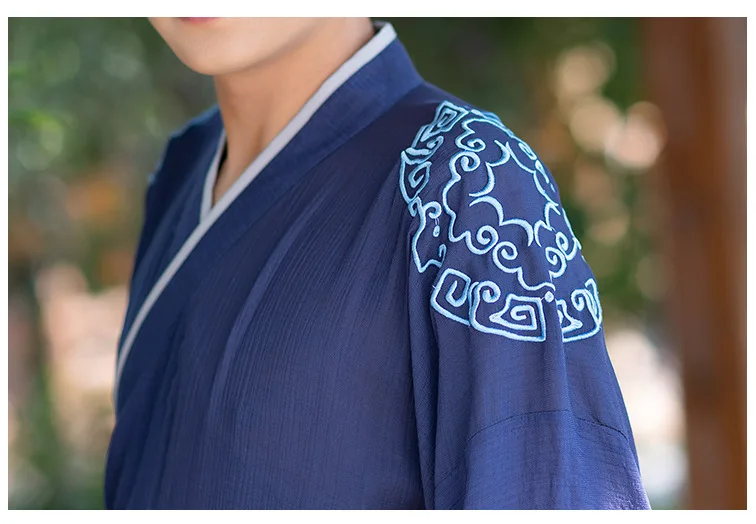 Hanfu мужские китайские танцевальные костюмы hmong одежда Китайский традиционный мужской костюм