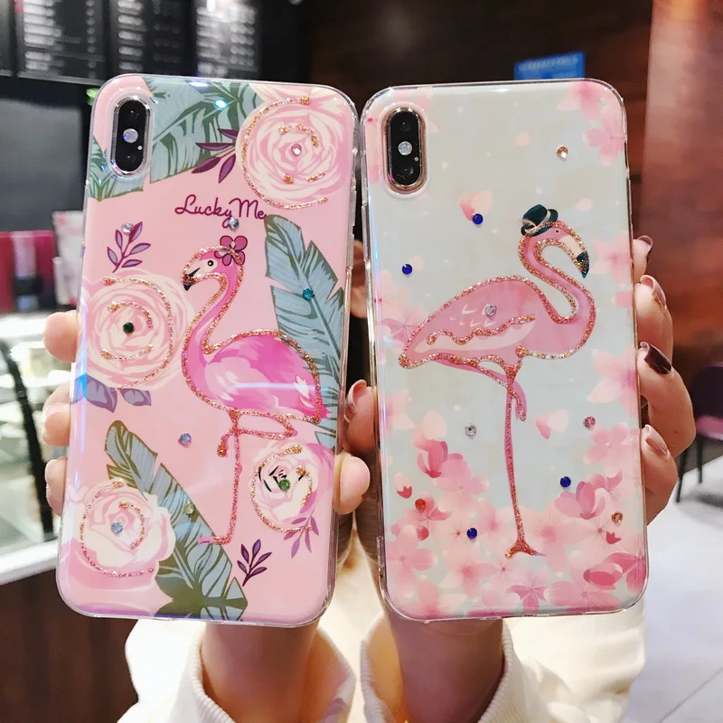 Роскошный блестящий чехол со стразами для iPhone XS MAX XR 6 6s 7 8 Plus X чехлы с изображением
