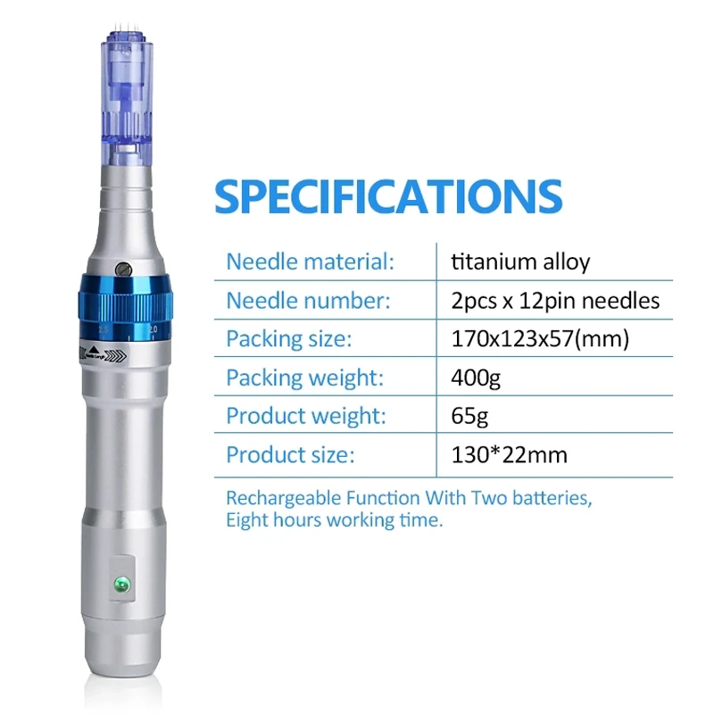 Ultima Derma Pen A6 Permanente Беспроводная и Проводная Электрическая Микро самонаборный штамп терапия микро игла система микрокровотечения
