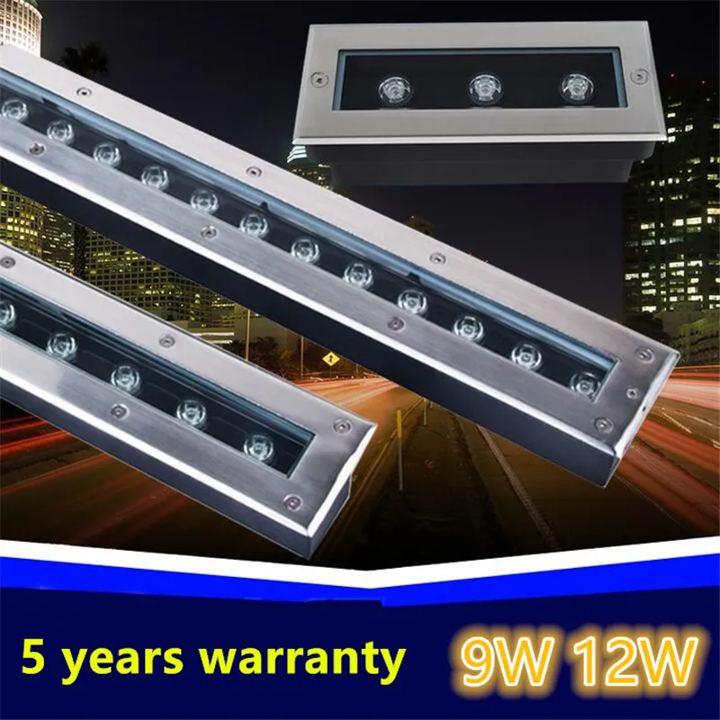 LED подземный свет 9 Вт 12 18 Наружное освещение Led шаг света водонепроницаемый IP68 RGB