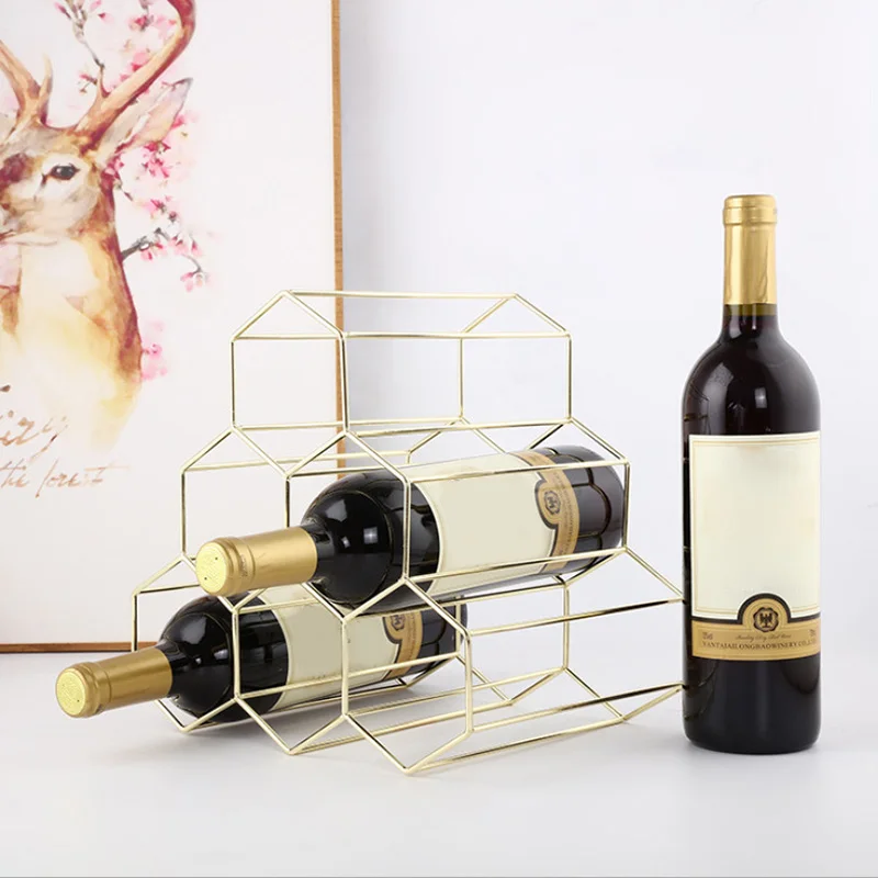Сотовая стойка для вина железная хранения витрина домашнего украшения Portabottiglie da