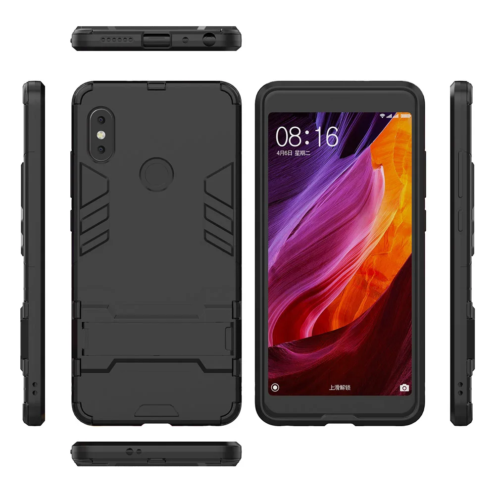 Чехол для телефона KONSMART для Xiaomi Redmi Note 7 6 5 Pro, гибридный жесткий чехол на заднюю панель, глобальная версия Redmi 7A 7 6 5 6A 5A GO S2, чехол-подставка s