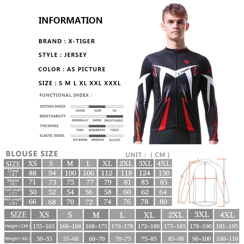 X-Tiger Pro, велосипедная футболка с длинным рукавом, MTB, велосипедная одежда, велосипедная спортивная одежда, комплект одежды, Майо Roupa Ropa Ciclismo для мужчин