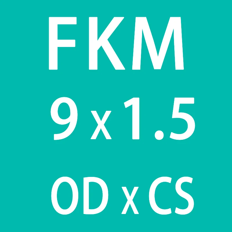 10 шт./лот резиновое кольцо зеленый FKM уплотнительные кольца уплотнения 1,5 мм толщина OD5/5,5/6/6,5/7/8/8,5/9/10,5 мм уплотнительное уплотнение Прокладка топливной шайбы - Цвет: OD9mm
