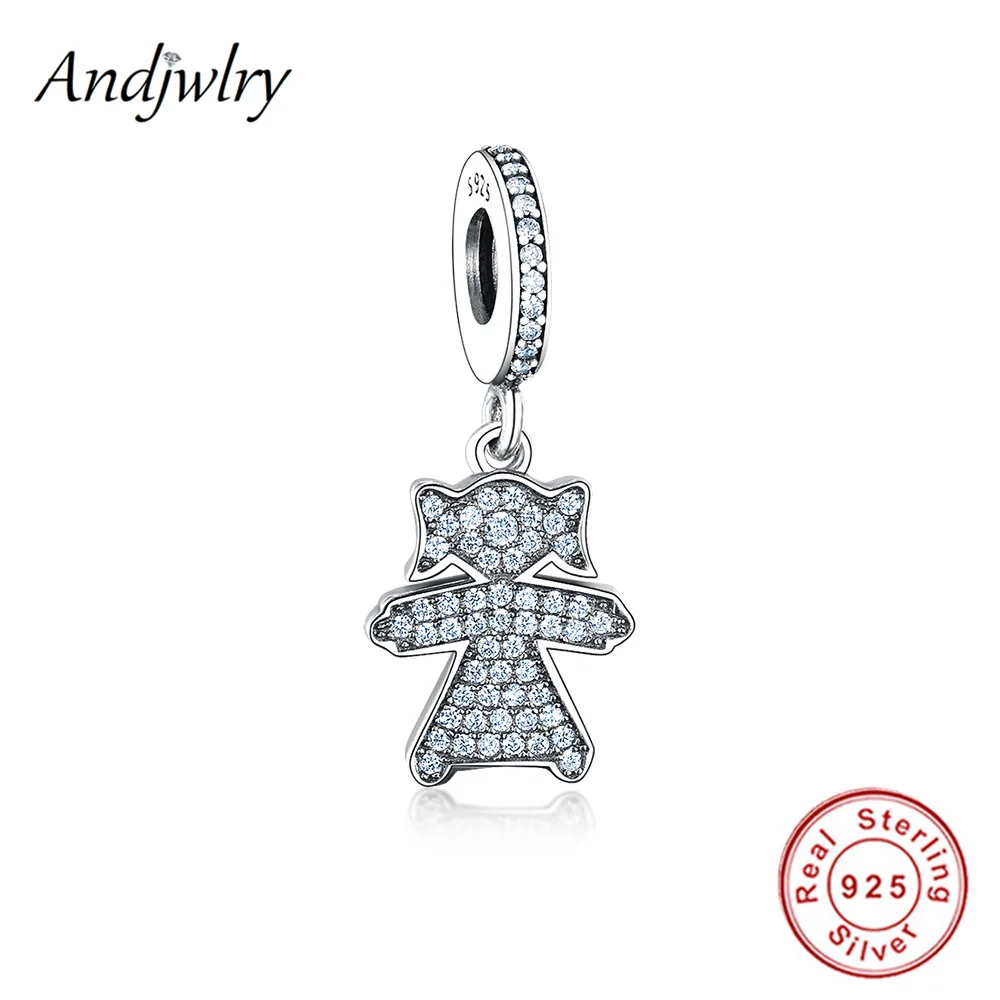 Ajw0376 925 пробы серебряные браслеты Pandora, оригинальные бусины, подвески для девушки, бусины для рукоделия, изготовление ювелирных изделий Berloque - Цвет: Ajw0376