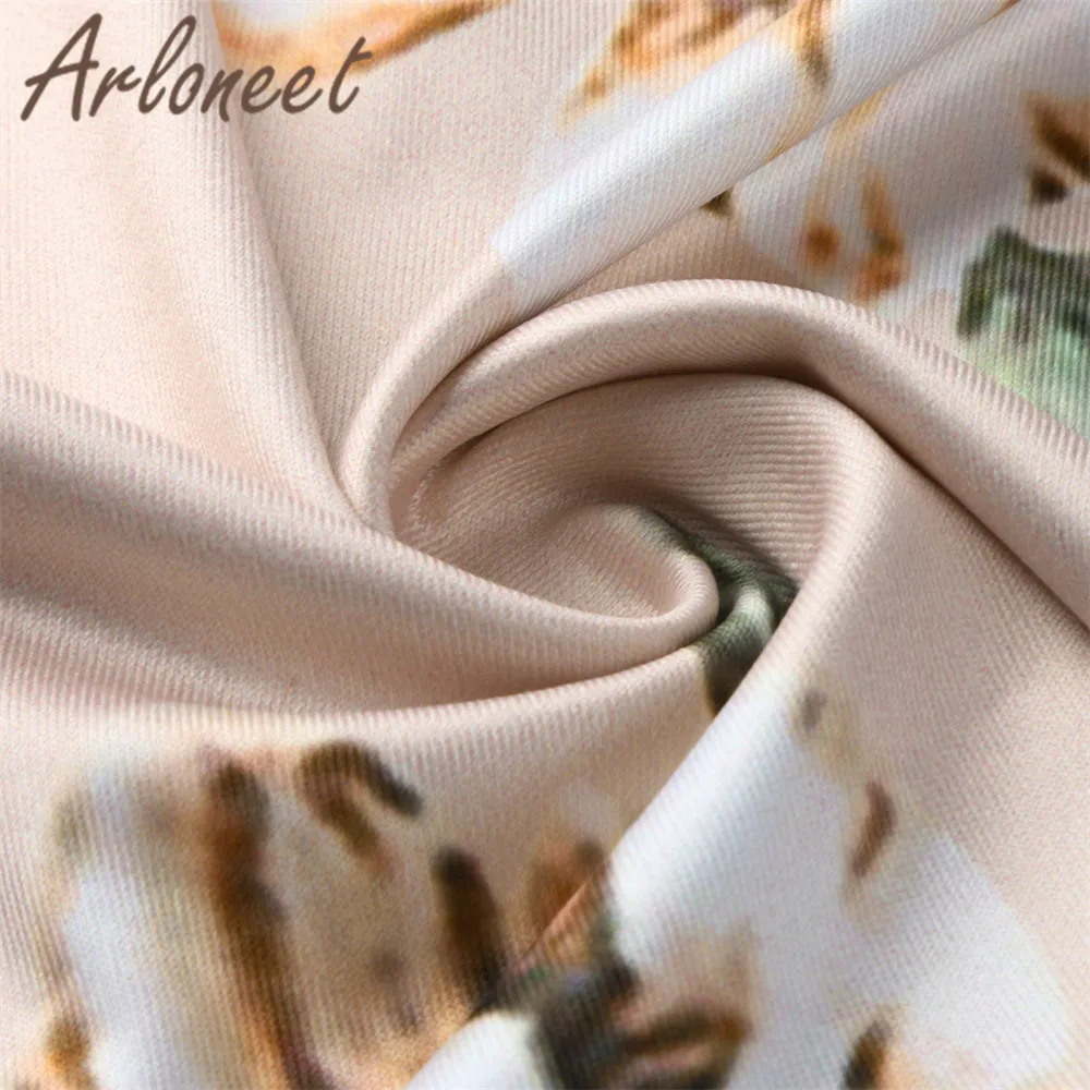 Женское платье с цветочным принтом ARLONEET трапециевидной формы для грудного