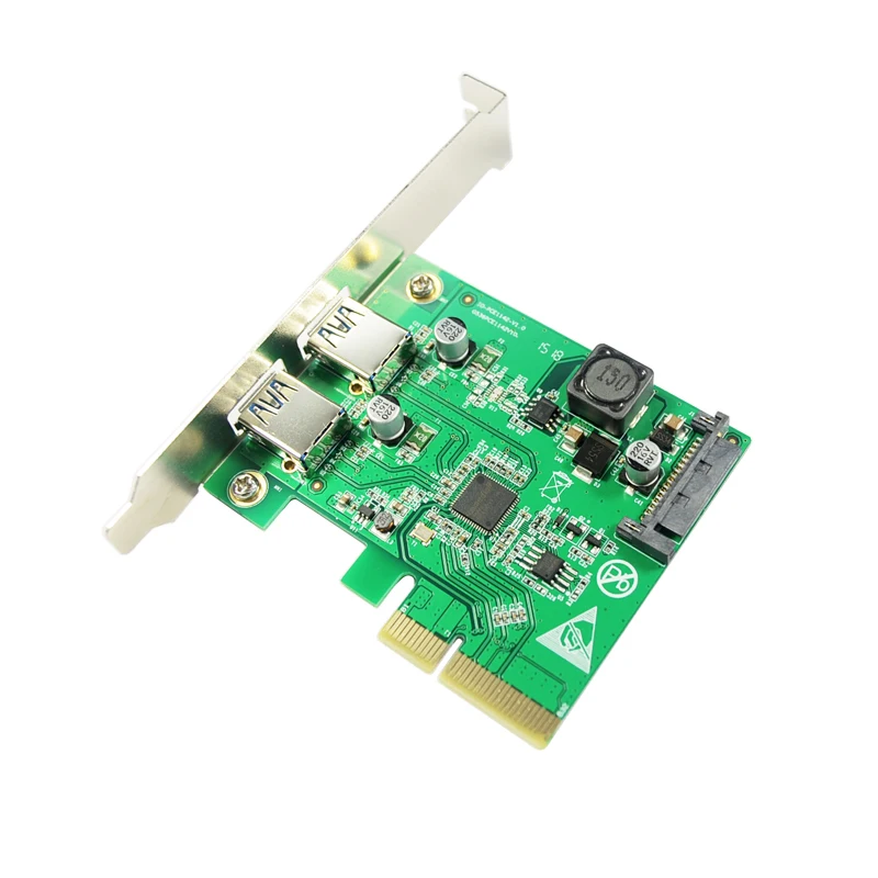 Desktop PCI Express x4 двойной USB3.1 Тип порт конвертер 2 порта USB 3.1 Тип-контроллер pci-e карты