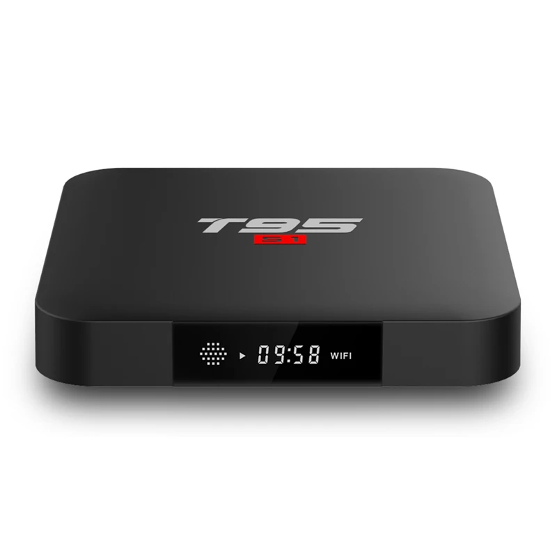 T95 S1 Smart Android 7 1 tv Box Гб 2 ОЗУ 8 16 ПЗУ Amlogic S905w 1080p 4K H.265 4 ГГц Wifi HDMI iptv телеприставка |