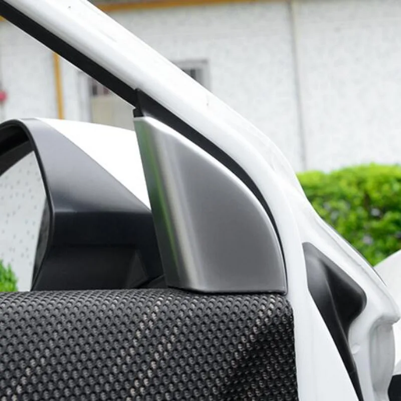 Tonlinker интерьерная передняя дверь окно Коннер крышка наклейка для Honda vezel HRV-19 автомобильный Стайлинг 2 шт. ABS хромированная крышка наклейка