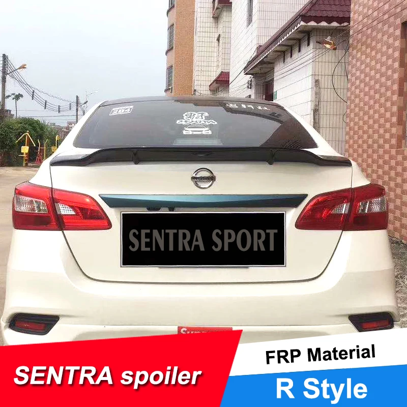 JNCFORURC Задняя Крышка багажника автомобильный спойлер для Nissan SENTRA 2012 13 14 15 16 17 18 FRP