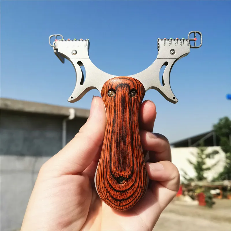 

2020 new Slingshot Catapult Hunting High Quality Stainless steel With Rubber Band Outdoor Shooting Game sling shot