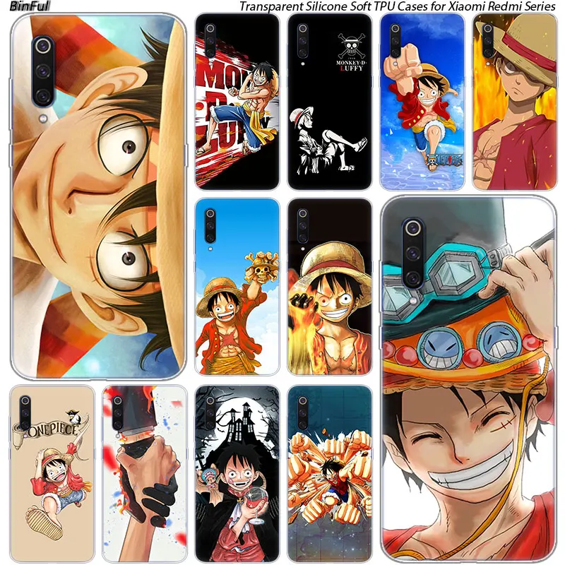 Цельный силиконовый чехол с обезьяной d luffy для Xiaomi Pocophone F1 9T 9 9SE 8 A2 Lite A1 Mix3 Redmi K20 7A