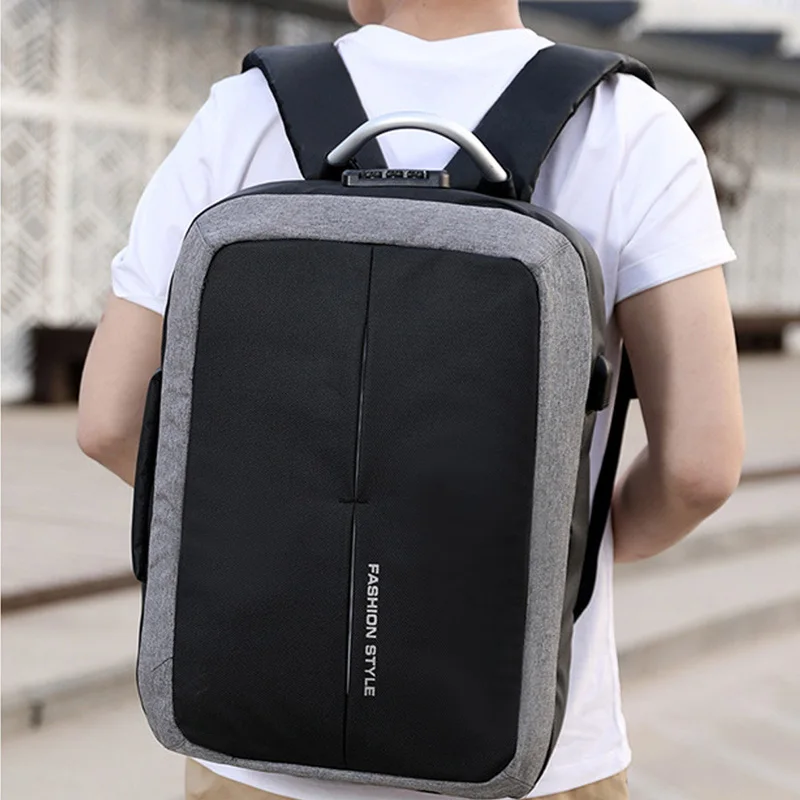 Новые уличные спортивные сумки Мужской умный рюкзак коммерция школьный двойного