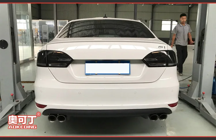 AKD Тюнинг автомобилей задние фонари для VW Jetta MK6 2012 Задние Фонари светодиодный DRL ходовые фары, противотуманные фары ангельские глаза задние парковочные огни