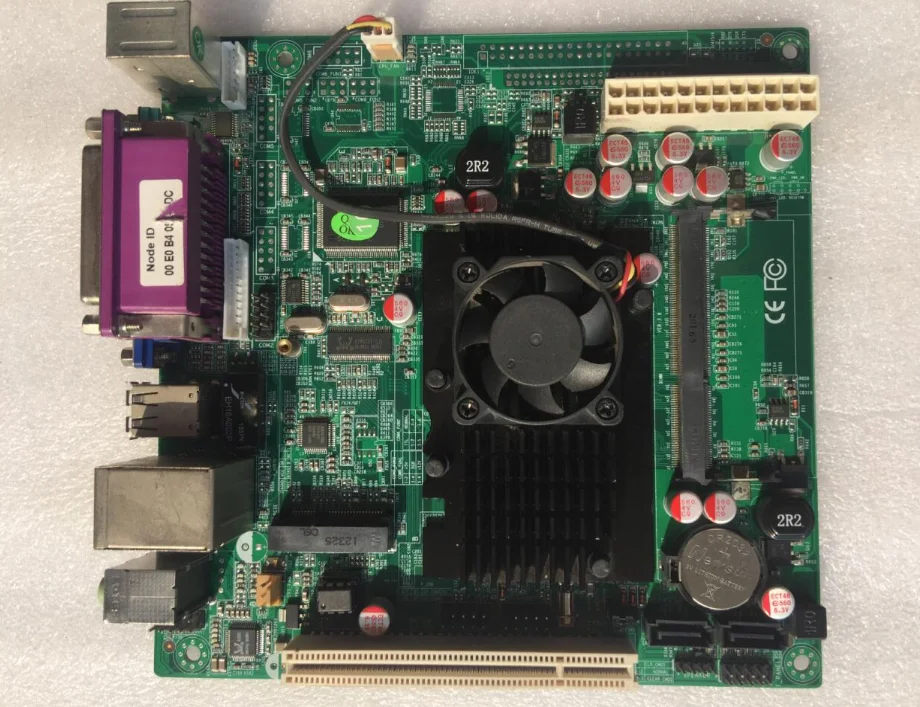 Б/у ITX WD525 2 D3 Atom D525 DDR3 Mini Беспроводная материнская плата промышленного управления