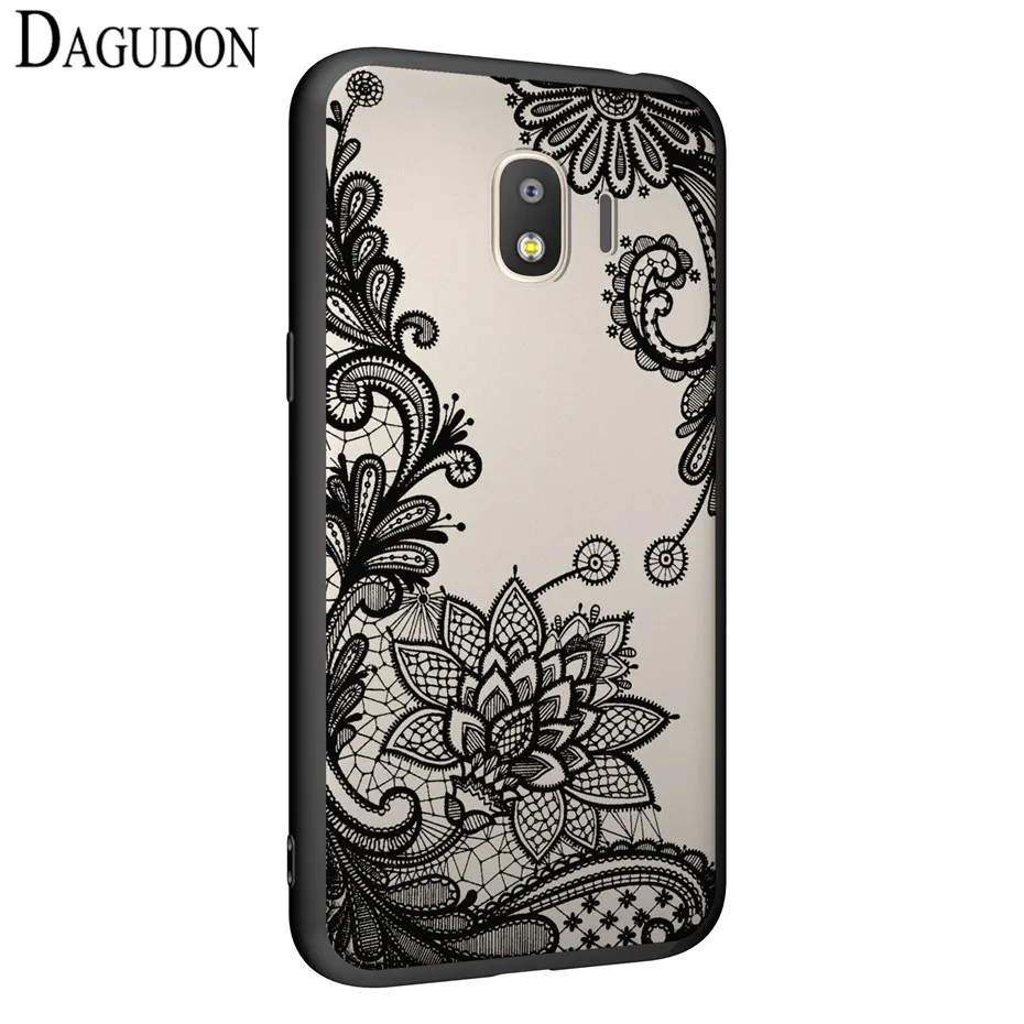 DAGUDON Girly чехол для Samsung Galaxy J2 2018 цветочный кружевной полноразмерный протектор