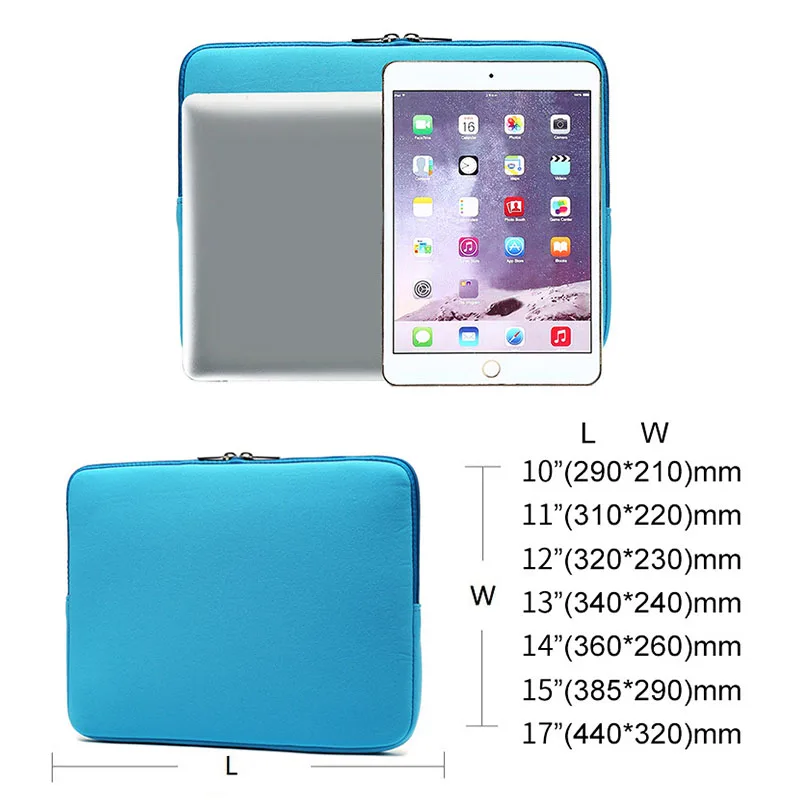 Сумка для ноутбука чехол Macbook Air Pro Retina 11 12 13 14 15 дюймов на молнии планшетного ПК