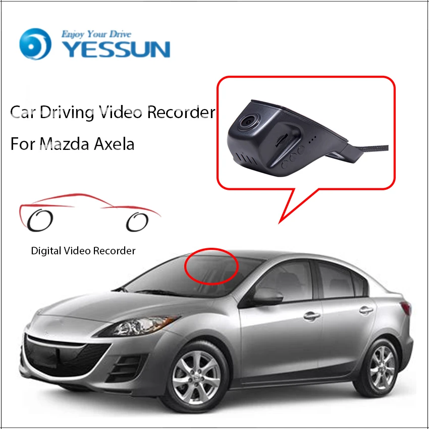 YESSUN для Mazda Axela Wifi DVR HD Автомобильный видеорегистратор 2160P 60fps видеорегистратор|dash