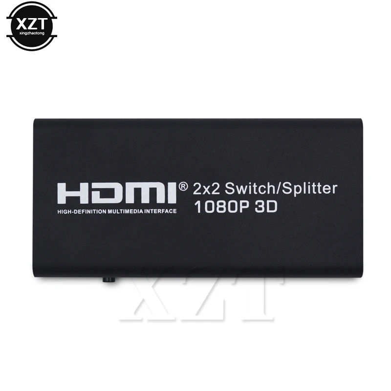 1 шт. 2X2 переключатель сплиттер HDMI совместимый V1.4 Поддержка Full HD 1080P 3D 2 Входное