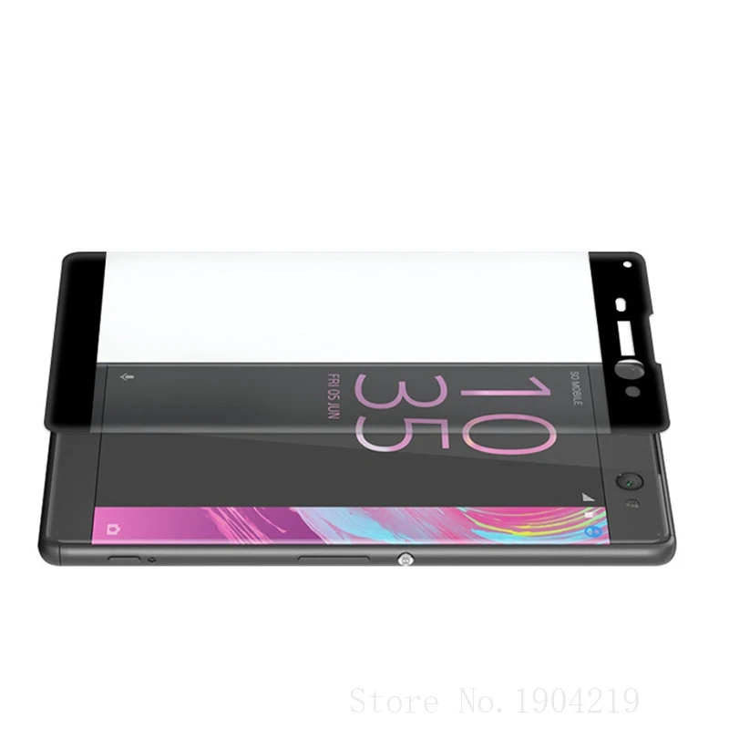 Закаленное защитное 3d стекло с закругленными краями на весь экран для Sony Xperia XA Ultra
