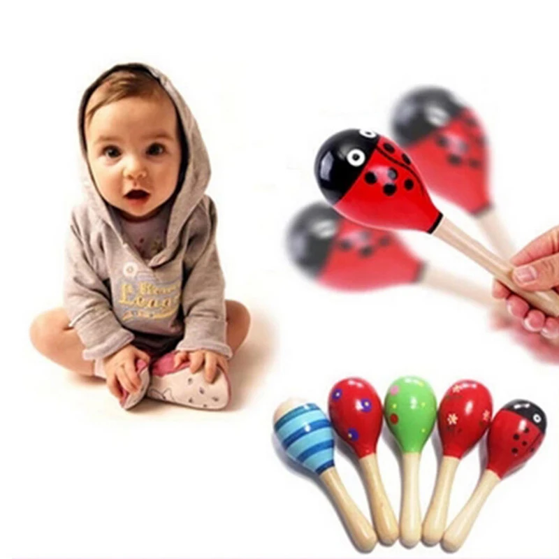 Деревянный Маракас деревянные погремушки 1 шт.|rattle off|rattle wristrattle toy |