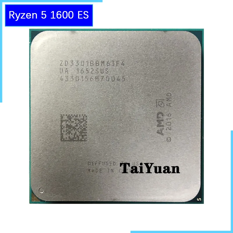 Процессор AMD 3301 Ryzen 5 1600 ES R5 3 ГГц шесть ядер двенадцать потоков 65 Вт ZD3301BBM6IF4 сокет
