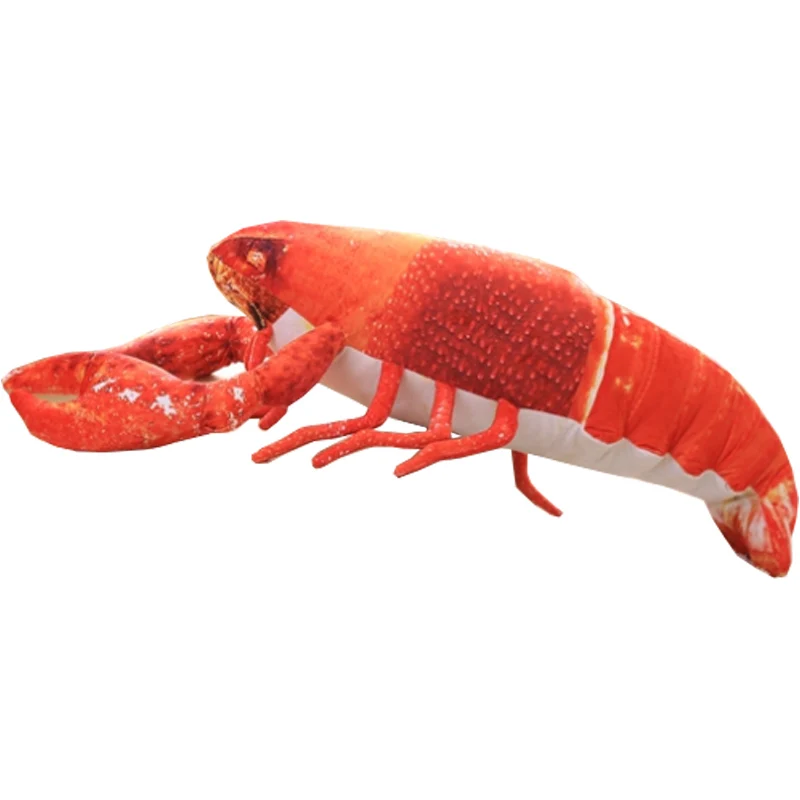 Креативная Слитная мультяшная плюшевая игрушка-креветка 60 см мягкие
