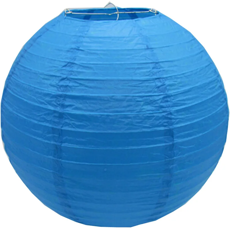10 шт. Королевский синий бумажный фонарь вечерние декоративные лампы для сада