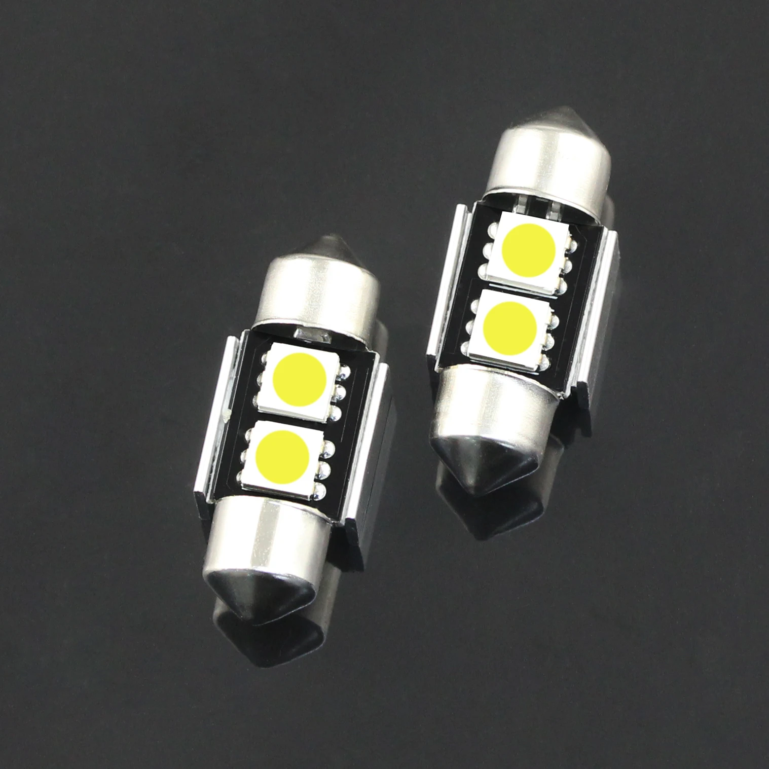 2 шт. Адорно C5W C10W 31 мм SMD светодиодный 5050 W CANBUS Error Free салона верхнее освещение Festoon