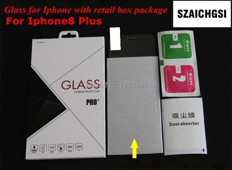 SZAICHGSI оптовая продажа 1000 шт./лот 9H Закаленное стекло протектор экрана для apple iphone 8
