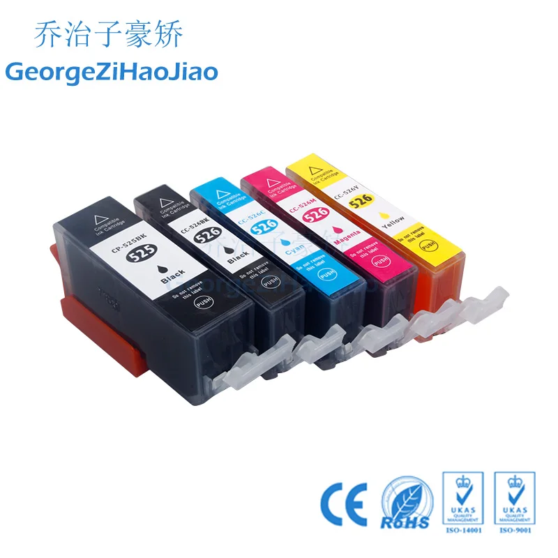 5 x compatibel PGI 525 CLI 526 inkt картриджи voor Canon PIXMA IP4850 IX6550 MG5150 MG5250 MX885 MX895 принтеры PGI525 CLI526 |