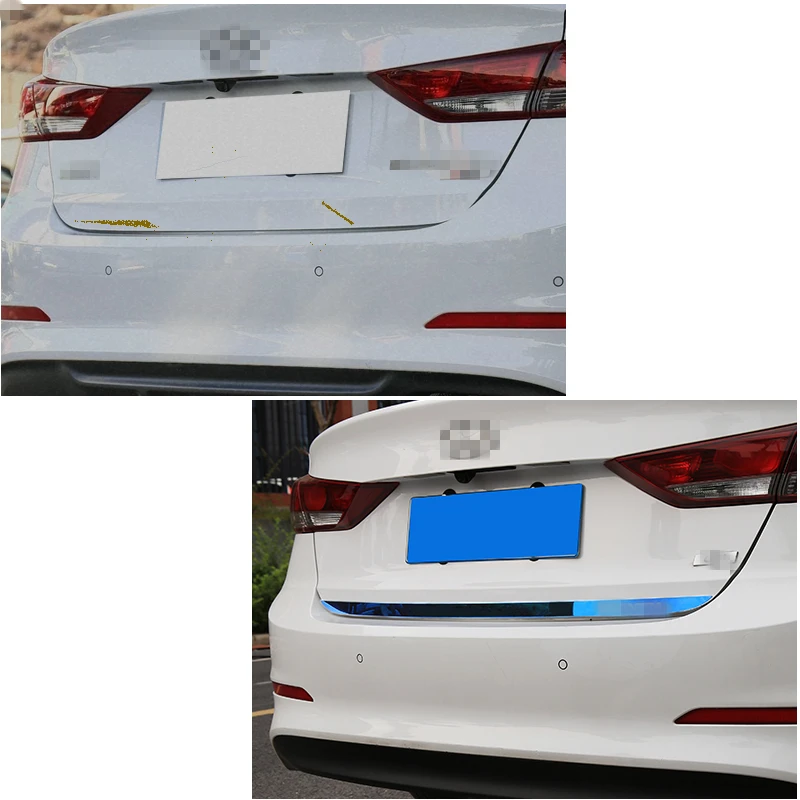 Для hyundai Elantra 2016 2017 2018 задняя защитная накладка из нержавеющей стали для багажника