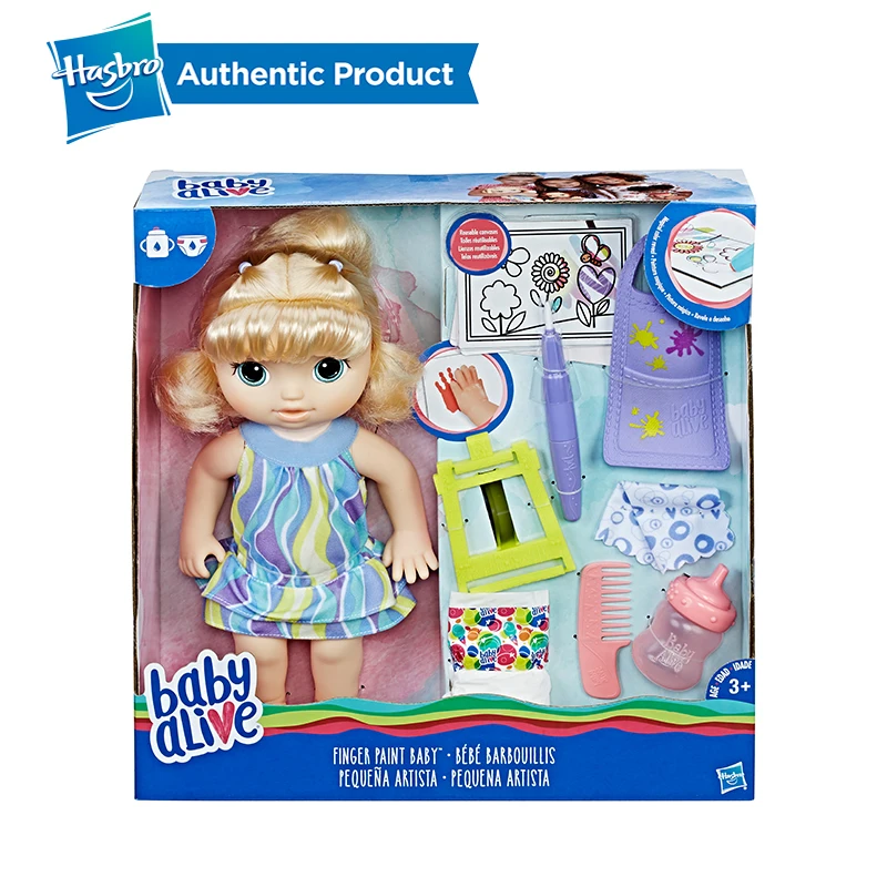 Hasbro Baby Alive краска для пальцев детские светлые волосы реалистичные Reborn куклы