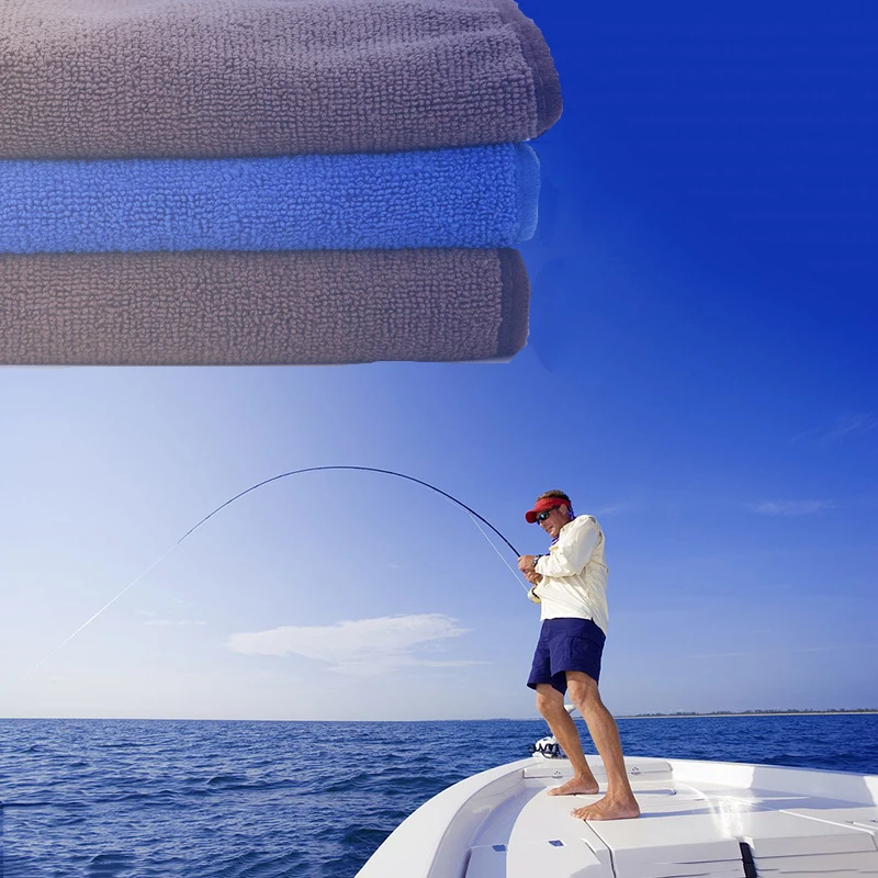 Fishing Towel Special Thickening Quick-drying Cotton Cloth Supplies Outdoor Sports Handkerchief Wiping | Спорт и развлечения