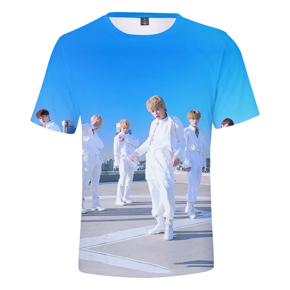 Новинка футболка Aikooki ATEEZ 3D для мужчин и женщин летняя модная повседневная в стиле