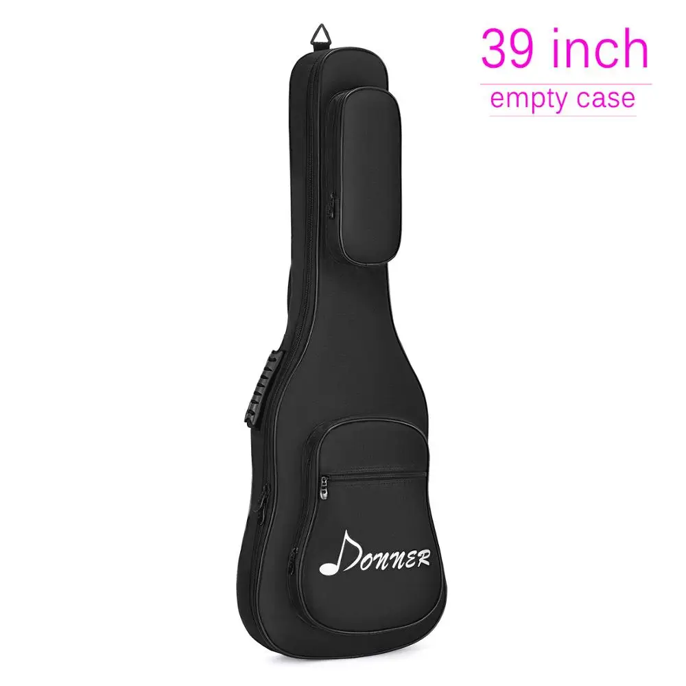 39 inch Empty case Donner 43/39 дюймов Премиум электрическая бас гитара Gig сумка рюкзак чехол водостойкий нетканый внутренний уплотненный губчатый коврик - Цвет: 39 inch Empty case