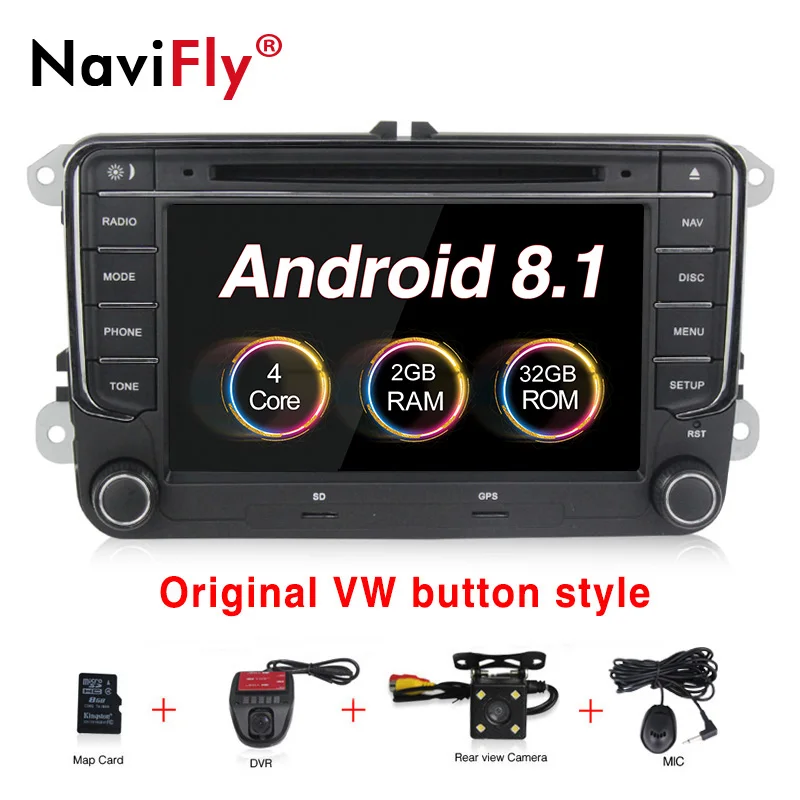 NaviFly Android автомобильный RDS Мультимедиа gps для Volkswagen VWgolf 6 passat b6 B7 Touran polo Tiguan seat leon