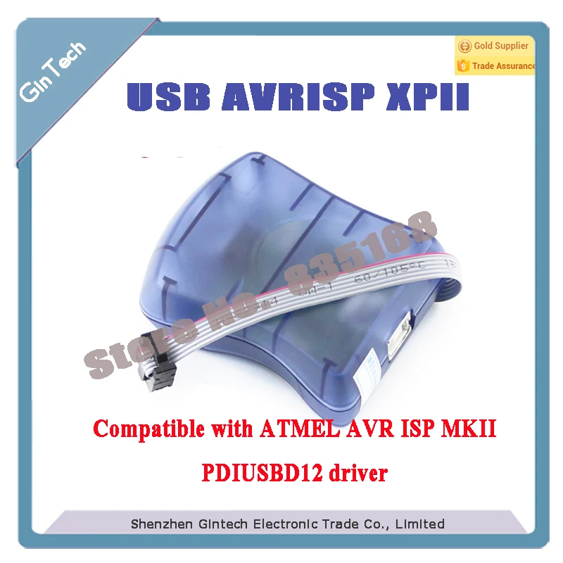 Программатор PDIUSBD12 USB AVRISP XPII Atmel AVR совместим с mkII ISP программатор mk2 поддерживает
