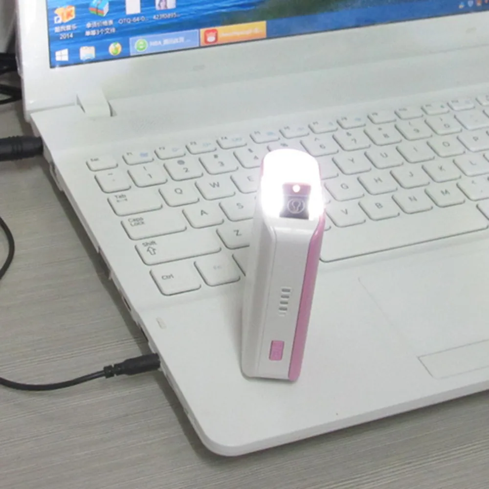 2 шт. светодиодный карманный карты Портативный ночной Светильник USB лампа
